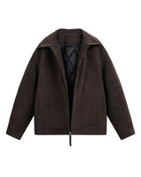 Luna suede padding jacket