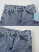 Slim Fit Cotton Bootcut Denim Pants (4color)