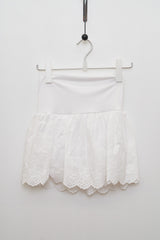 Punching Banding Mini Skirt (Ivory)