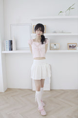 Belt Set] ハーフフレアミニスカート