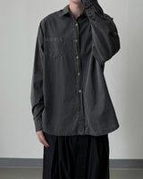 Stain Pigment Washing Shirt