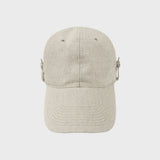 BUTTON LONG BILL CAP (SAND)