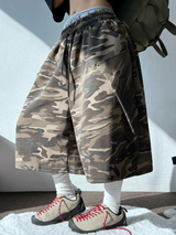 WINGS🪽 RIVET CAMOUFLAGE BERMUDA🩶💚💙🖤2COLOR