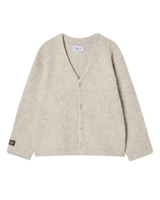 24FW Vネックソリッドカーディガン ベージュ