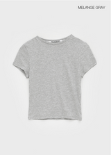 [MADE] ダビパテンセルラウンド半袖Tシャツ (Tencel 92%)