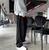  Wonderant Cotton Ton-Tuck Banding Wide Pants
