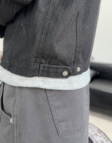 カレン ダイアゴナル ヘリンボーン クロップジャケット