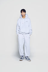 24FW アップサイドダウンロゴナッピングズリーフーディーメランジ
