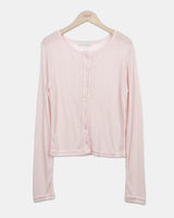 Foda Sheer Ribbed Cardigan