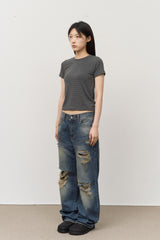 Hike Damage Denim