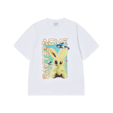 25SS リアルエイリアンファジーラビットショートスリーブTシャツ ホワイト