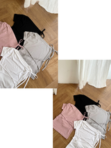 Tiny Unbalanced Sleeveless Strap Top