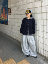 ベンストライプフィンガーホールフーディ (3c)