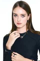 NO.611 [BLACK] SPIKY HEART RING