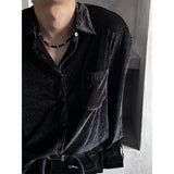 [F/W] Velvet stripe shirts(2color)