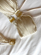  Burning logo bikini cover set (cream)