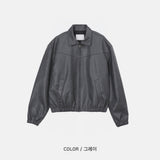 LMN クリエイティブエッセンシャルラインレザージャケット (2 colors)