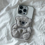 SUN CASE PATCH COZY BEAR GRAY (GLOSSY SILVER)