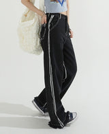 Double Side Seam Cutting Denim Pants