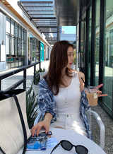 YIVE Summer Oversized Check Shirt / 8 colors