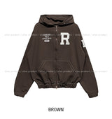 Solid Patch Stitch Two-Way Work Jacket