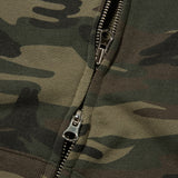 Crow Keys Crop Hood Zip-up (Camo)