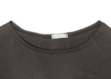 Tekin Lettering Off-Shoulder Overfit Short Sleeve T-Shirt