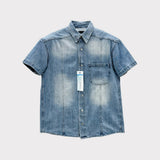 Ever snap muscle-fit denim shirt