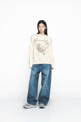 25SS デストロイデニムバドパンツ ブルー