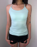 Bizel Halter Neck Strap Sleeveless Top