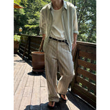 [Unisex] マルチストライプオーバーフィットシャツ(4color)