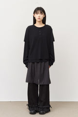 (W) Bubu Dot Skirt Pants