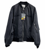 Garment Washing MA-1 Crop Flight Jumper