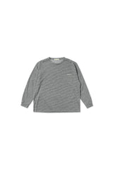 ヘイズストライプTシャツ_グレー