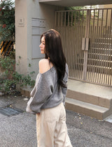 #コジーワンショルダールーズウールニット (4color)