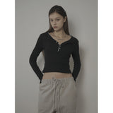 DAISY TOP-BLACK