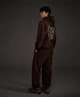 LOOSE FIT JOGGER SWEAT PANTS BROWN