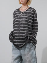 (UNISEX) Sys Loose See-through Knit