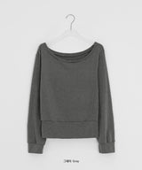 ケムタ レイヤード オフショルダー ロングスリーブ Tシャツ