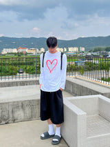 ハートスプレーレタリングロングスリーブ