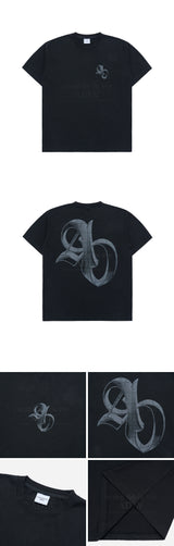 [24SS] ハーフトーンシンボルプリンティングショートスリーブTシャツ（ブラック）