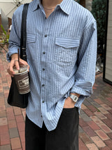 One four peaked stripe shirt