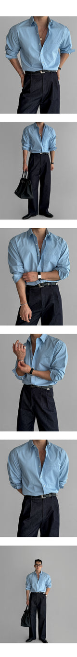 Basic cotton shirt [Sora]