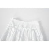 FREEZIA MIDI SKIRT-WHITE