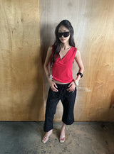 punching v neck top