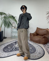 Kubi Wave Curved Cotton Pants