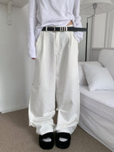  Motion 2WAY Snap Pintuck Wide Banding Long Pants (4 colors)