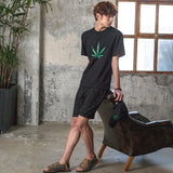 M17102 M. T-shirt. Big Weed Black