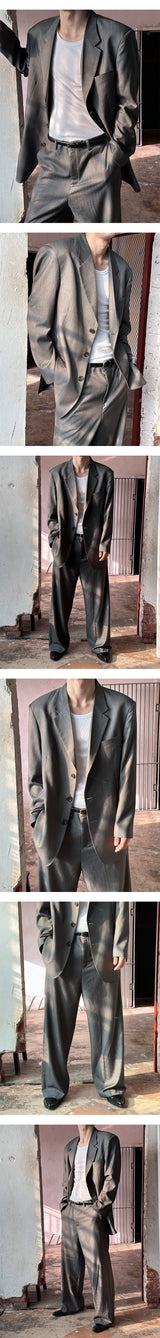 [S/S] Stripe wide slacks(2color)