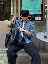 Potty semi wide denim pants